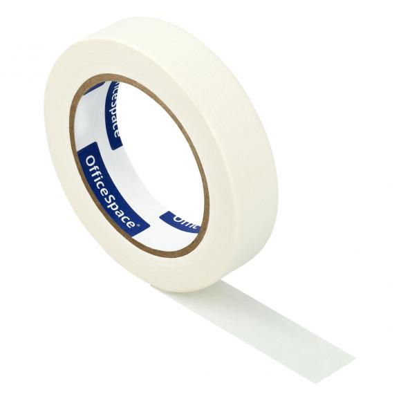 Клейкая лента (скотч) крепп, малярная OfficeSpace, 25мм*50м