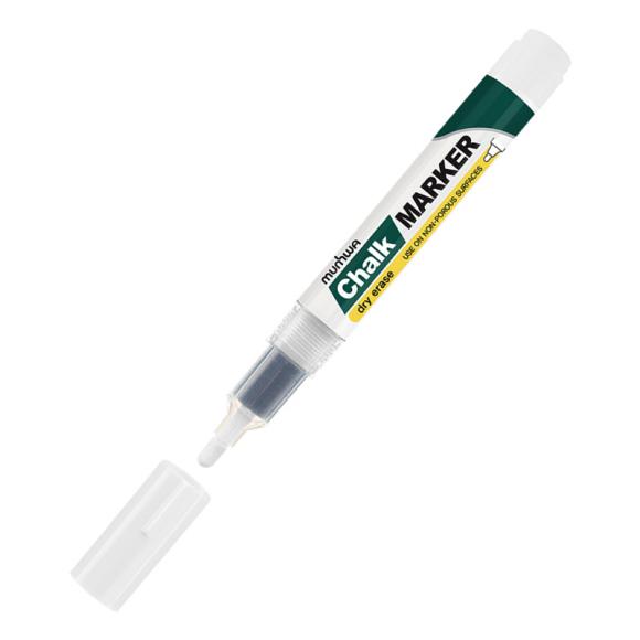 Маркер меловой белый MUNHWA Chalk Marker, 3мм, спиртовая основа