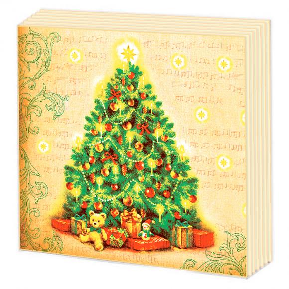 Салфетка "НГ Ёлка" 33*33см, 20 шт., двухслойная