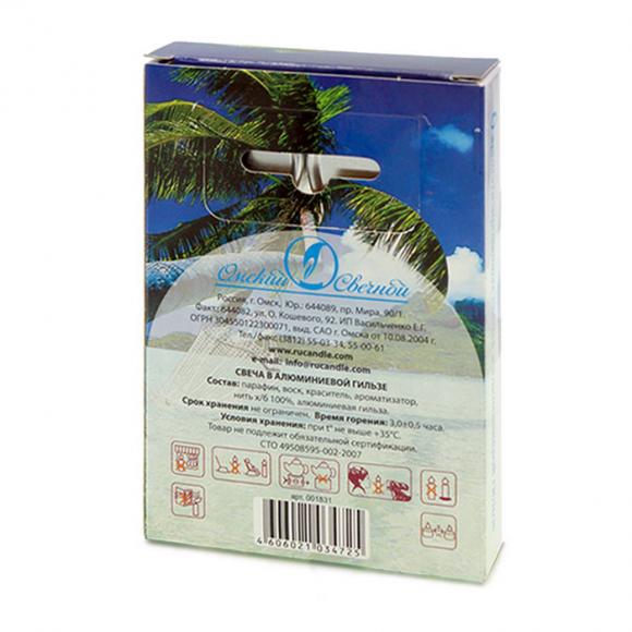 Свеча чайная ароматизированная 12гр "Релакс", 6шт/уп