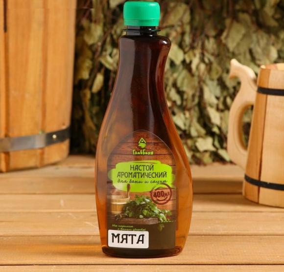 Настой ароматический для бани Мята, 400мл