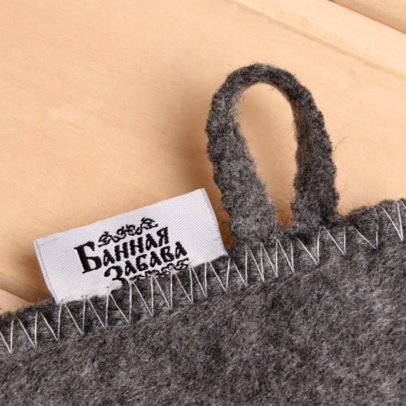 Рукавица для бани войлочная Директор бани, Банная забава