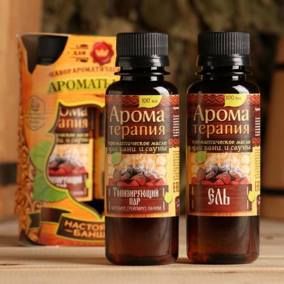 Набор ароматизаторов для бани Ароматы леса, 2 шт. по 100мл