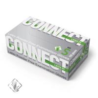 Перчатки смотровые латексные CONNECT, 50 пар (100 штук), размер S (малые)