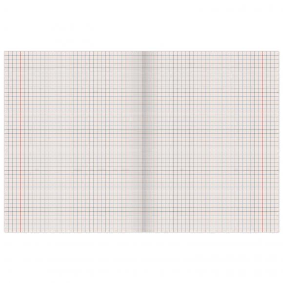 Тетрадь 96 листов в клетку А5, STAFF, крепление скоба, офсет №2, ЭКОНОМ, обложка картон, Monochrome