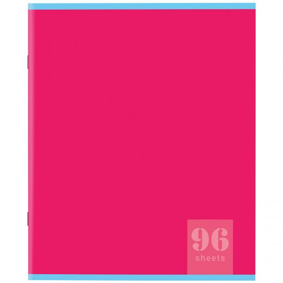 Тетрадь 96 листов в клетку А5, STAFF, крепление скоба, офсет №2, ЭКОНОМ, обложка картон, Monochrome