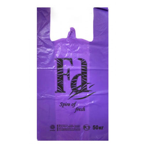 Пакет ФА 30*57см плотный сирень, майка, ПНД