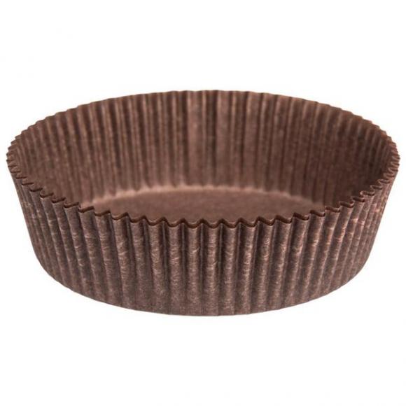 Капсулы для выпечки бумажные коричневые 100 шт, диаметр 70, высота 25 мм, 1уп
