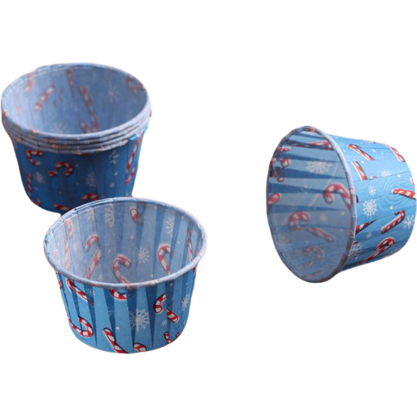 Форма для кексов (маффин) с бортиком Леденцы 50 х 40мм, 50 шт