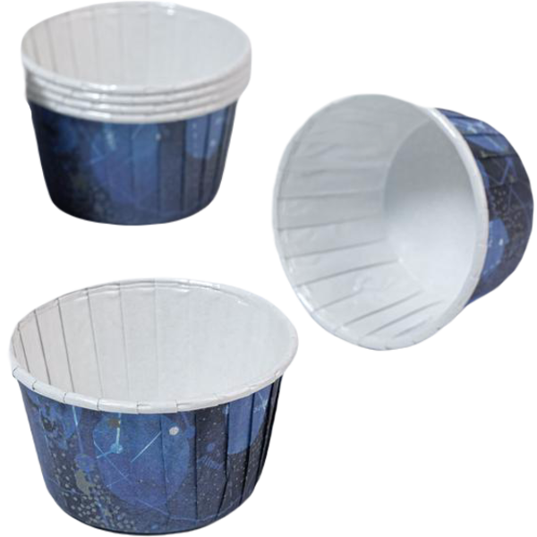 Форма для кексов (маффин) с бортиком Планеты 50 х 40мм, 50 шт