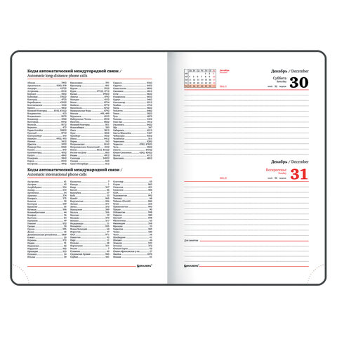 Ежедневник датированный 2024 А5 138x213 мм, BRAUBERG "Foliage", под кожу, коралловый