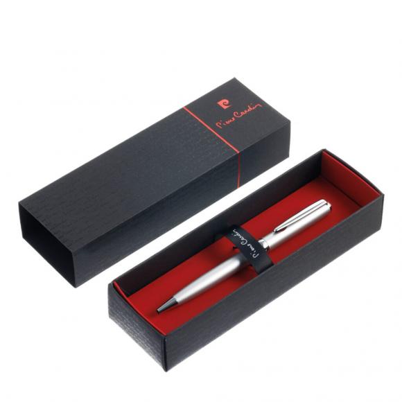 Ручка подарочная шариковая PIERRE CARDIN Easy, корпус серебро, сатин, пластик, латунь