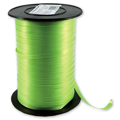 Лента упаковочная подарочная 5мм*500м салатовая