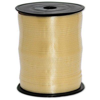 Лента упаковочная подарочная 5мм*500м песочная