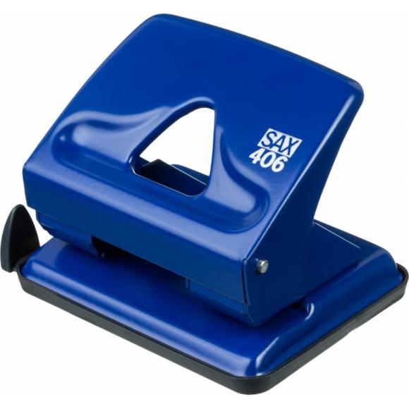 Дырокол SAX 406 до 30 листов, металл, синий