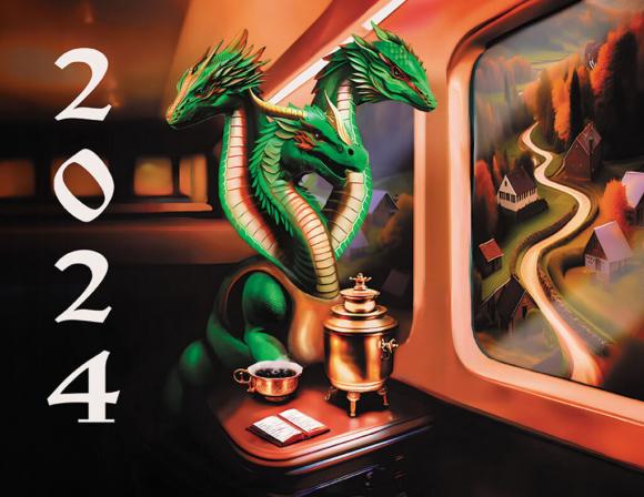 Календарь квартальный на 2024 год, 3 блока, 3 гребня, металл