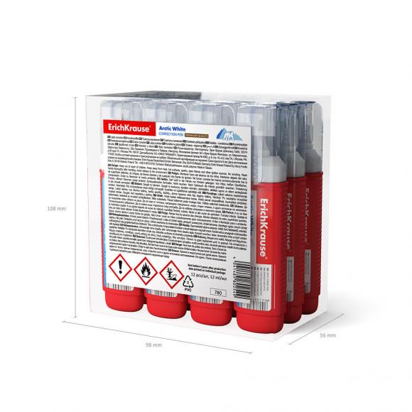 Корректирующий карандаш ErichKrause 12мл, спиртовая основа