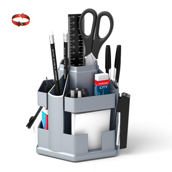 Настольный органайзер  ErichKrause ОФИСНЫЙ серый