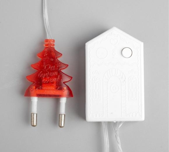 Гирлянда Шарики красные 5 м IP20, 30 LED, свечение красное, 8 режимов, 220 В