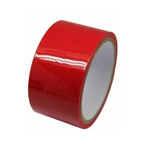 Клейкая лента (скотч) упаковочная, 48 мм х 60 м, КРАСНАЯ