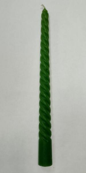 Свеча витая 25см*22мм (ассорти)