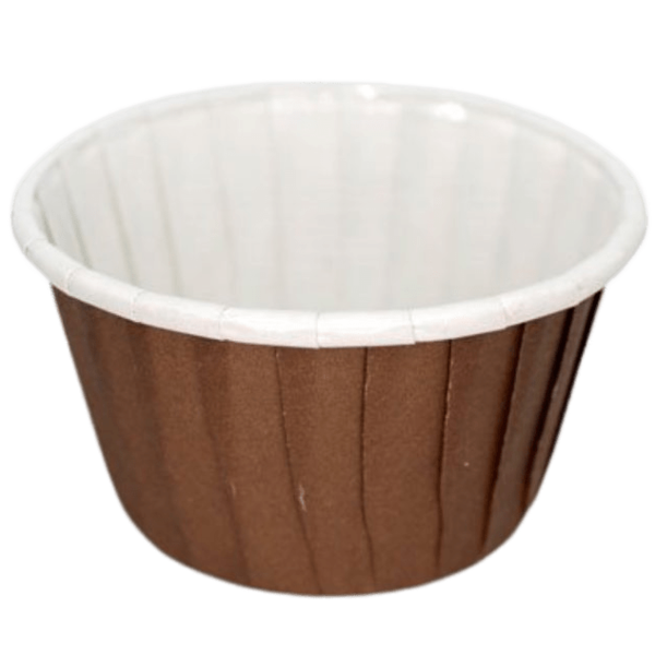 Форма для кексов (маффинов) с бортиком коричневые 50 х 40мм, 100шт