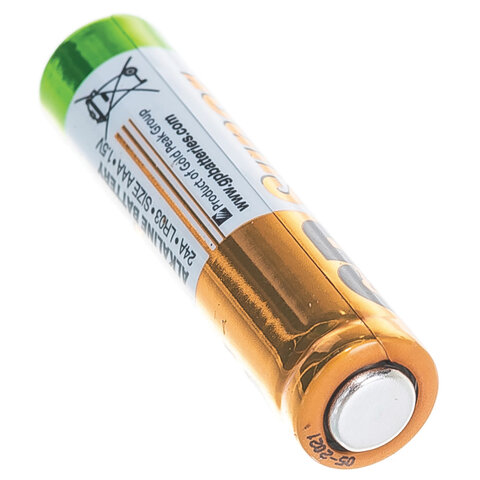 Батарейка GP Super AAA (LR03, 24А), алкалиновая, 1 шт.