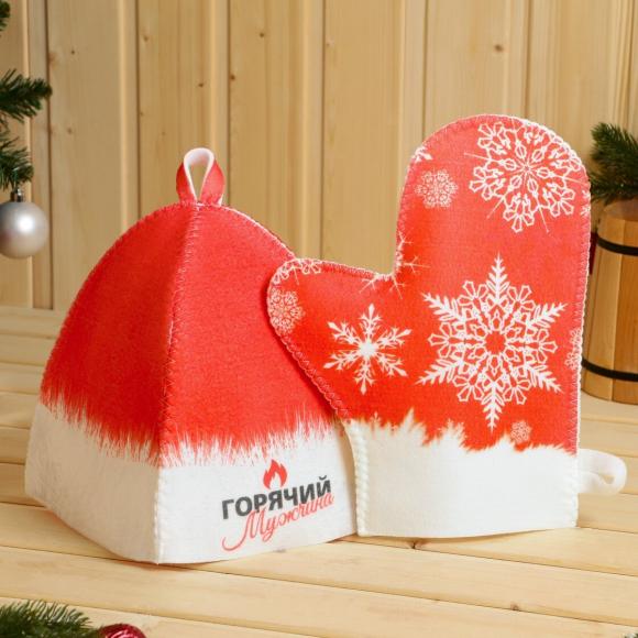 Подарочный набор банный в портфеле Горячий мужчина 5 предметов, Банная забава