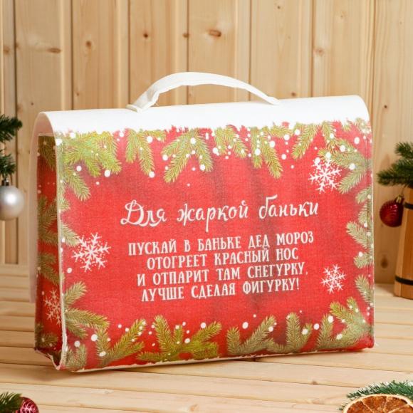 Подарочный набор банный в портфеле Горячий мужчина 5 предметов, Банная забава