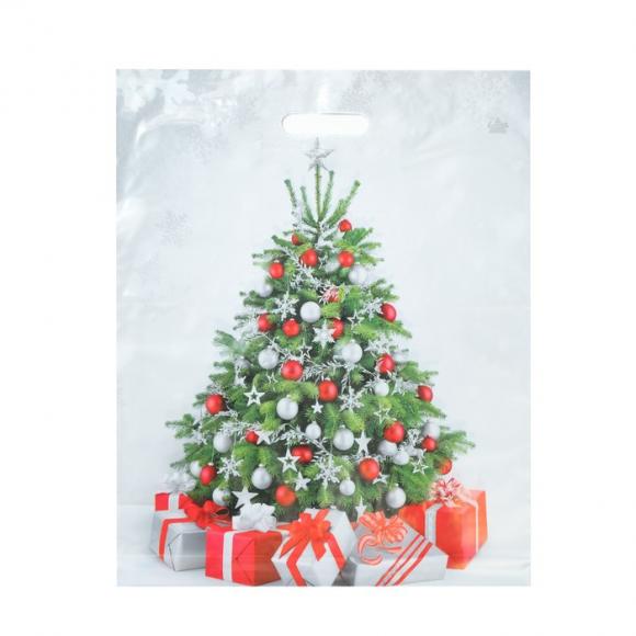 Пакет НГ с вырубной ручкой 47,5*39 (60 мкм) Подарки у елки