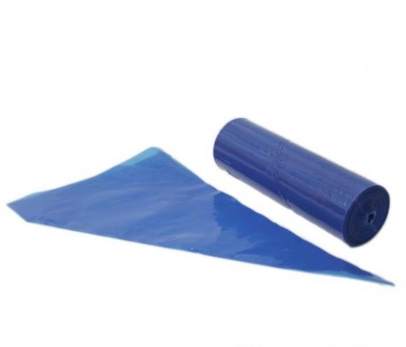 Кондитерские мешки 55см 100шт в рулоне, 75мкм ПВД, синие(L)