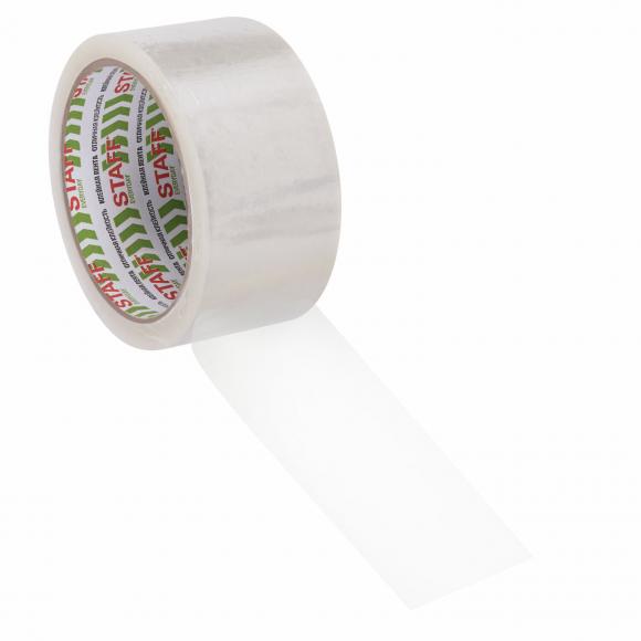 Клейкая лента (скотч) 48 мм х 66 м, прозрачный, 40мкм, STAFF CLASSIC