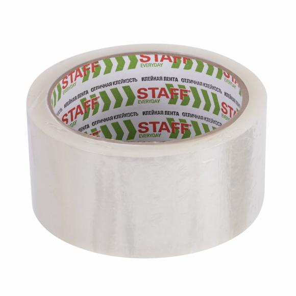 Клейкая лента (скотч) 48 мм х 66 м, прозрачный, 40мкм, STAFF CLASSIC