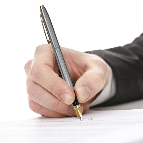 Ручка перьевая синяя, корпус серебристый с золотистыми деталями, BRAUBERG Brioso