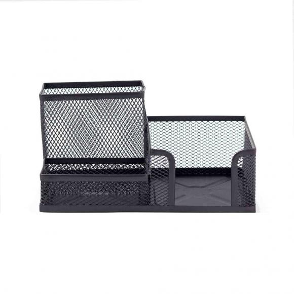 Подставка настольная металлическая сетчатая, органайзер, 20*10*10см, черная, deVENTE