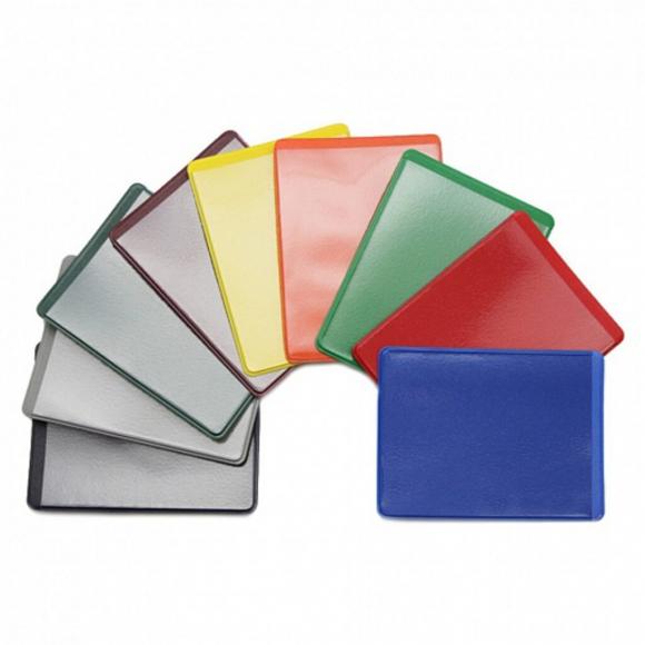 Обложка для проездного билета 9см*7см, двусторонняя, цветная, ПВХ, ДПС-Канц