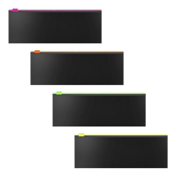 Конверт на молнии ErichKrause 191*78мм, толщина 0,18мм, Matt Accent, ассорти