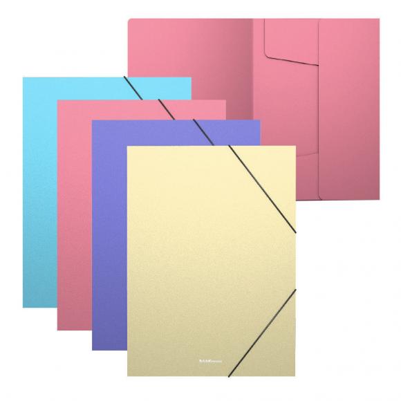 Папка на резинке А4 ErichKrause, толщина 0,6мм, Matt Pastel, цвет ассорти, 50400, 1шт