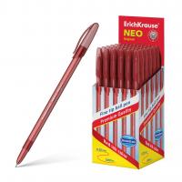 Ручка шариковая ErichKrause Neo Original 0,7мм прозрачный корпус, красная, 46517