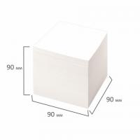 Блок для записей непроклеенный, куб 9х9х9 см, белый, STAFF