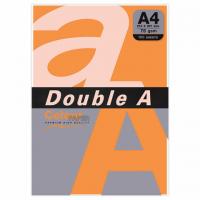 Бумага цветная А4, оранжевая, неон 100л., DOUBLE A, 75 г/м2