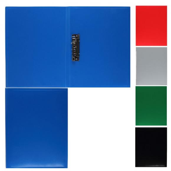 Папка А4 с металлическим зажимом  0,5мм Бюрократ