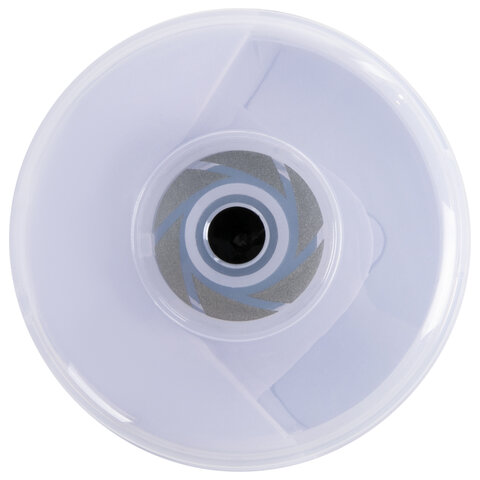 Точилка электрическая BRAUBERG DOUBLE BLADE WHITE, двойное лезвие