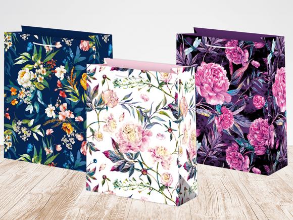 Пакет подарочный бумажный 18*23*10см, Микс женский