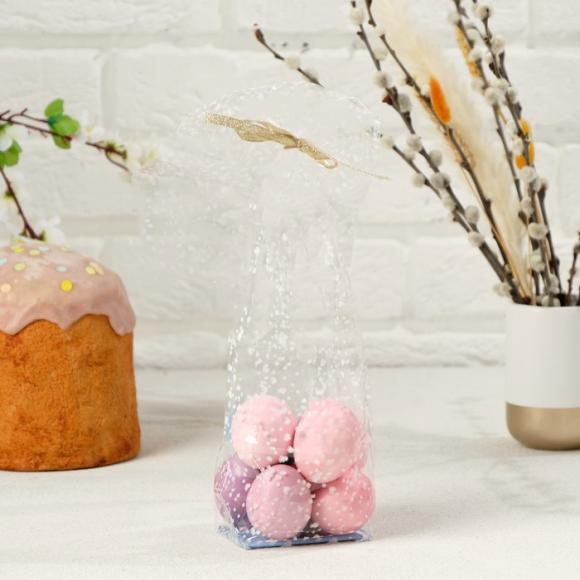 Пакет Подарочный, прозрачный с жестким дном, МИКС, 6 х 8 х 23,5 см