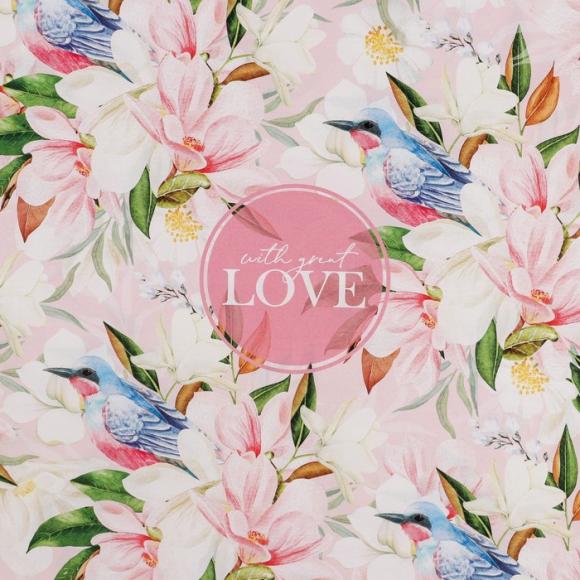 Бумага упаковочная глянцевая «With love», 70 × 100 см