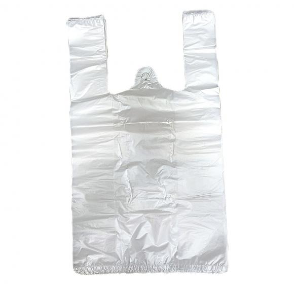 Пакеты майка с ручками 25*43см плотные 80шт/уп., плотность 13мкм, прозрачные