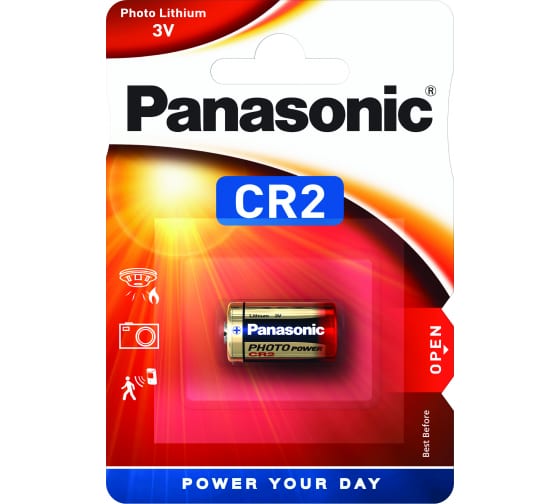 Батарейка Panasonic CR2 BL1 Lithium 3V, 1 шт.