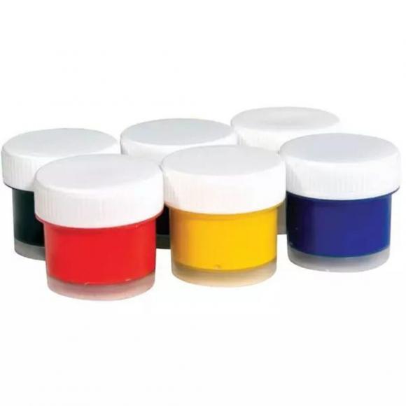 Акриловые краски набор 6 цветов, глянцевые