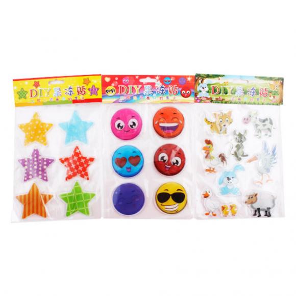 Наклейки декоративные гелевые 15*20см "Ассорти" Egoist